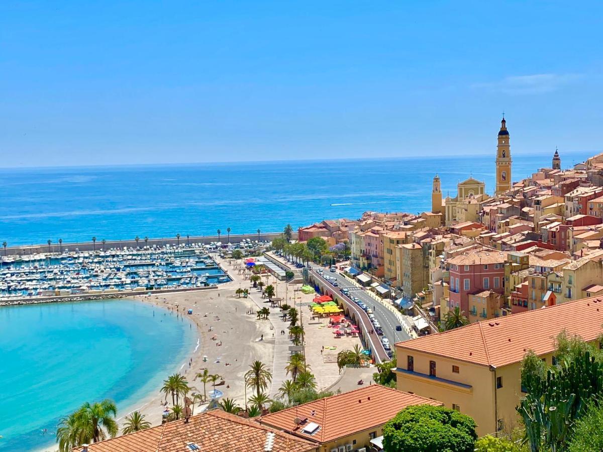Ferienwohnung Les Glycines Menton Exterior foto